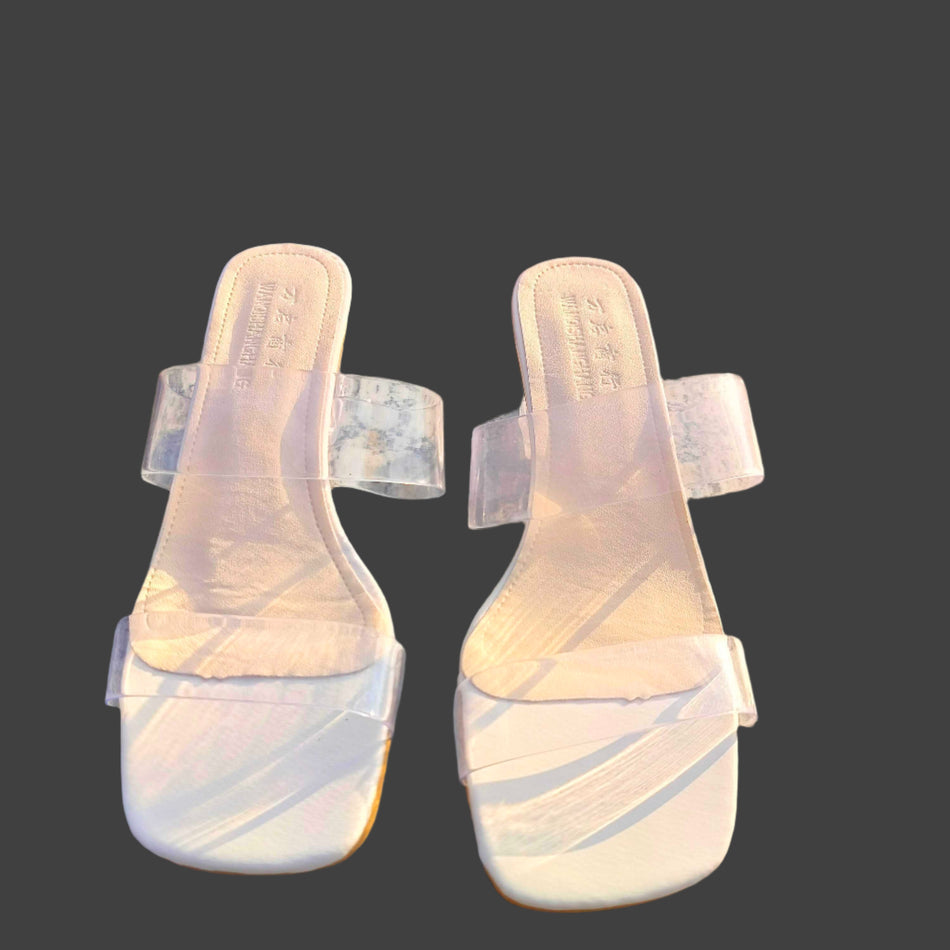 INSTOCK- One-Strap Transparent Sandals for Women – Stylish &