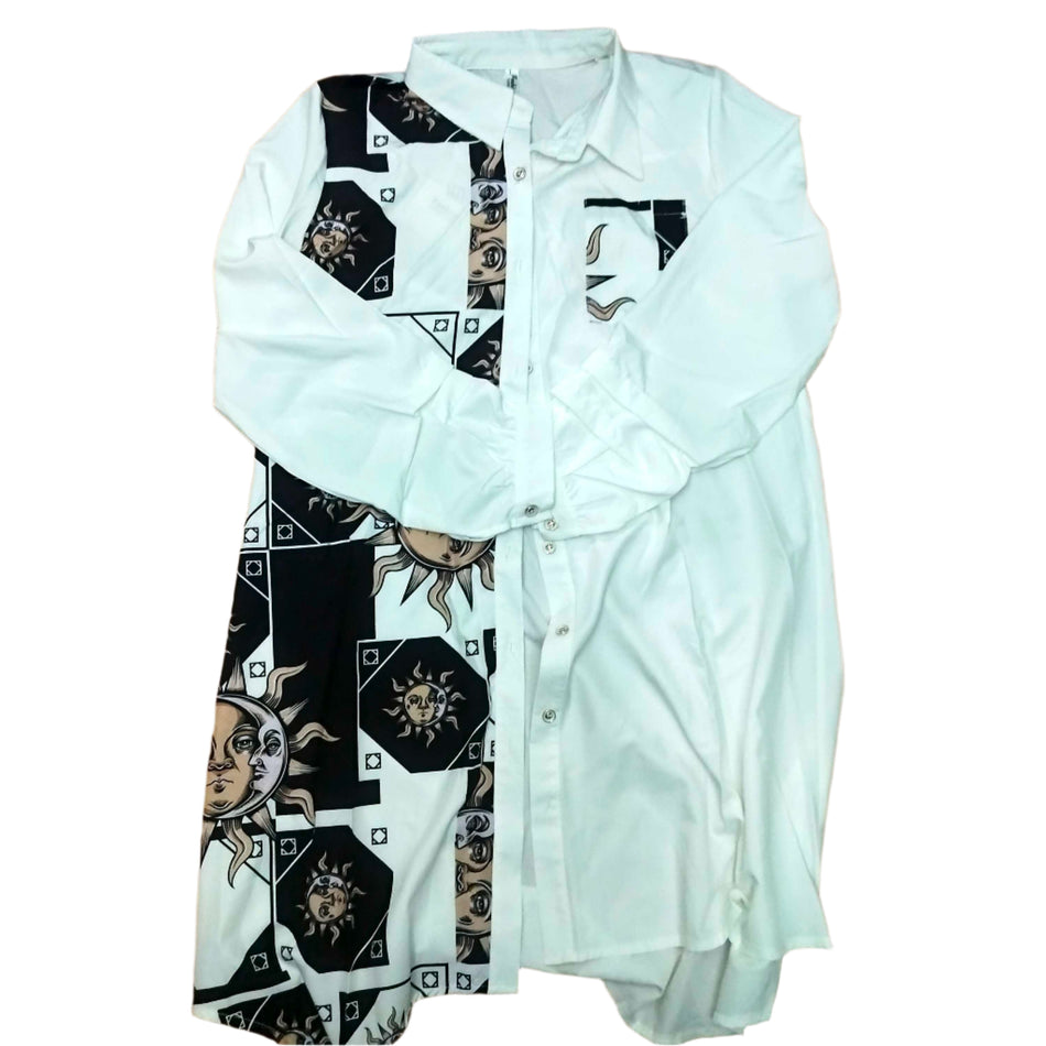 INSTOCK - Five-Quarter Sleeve Mid-Length Slimming Dress – Elegant