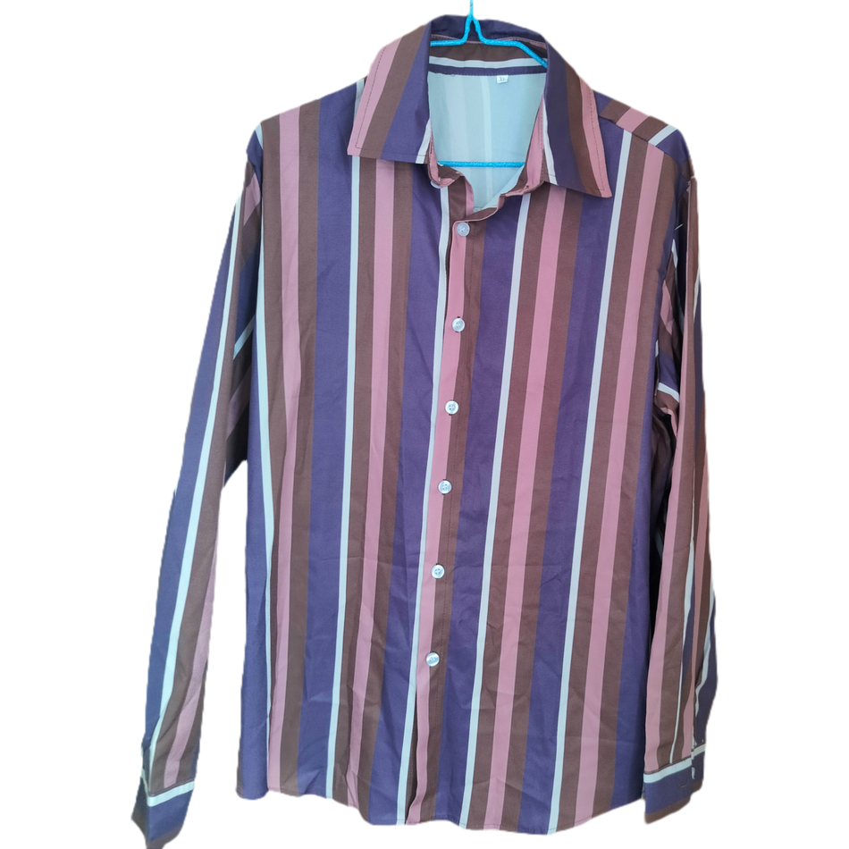 INSTOCK- Versatile Plaid Shirt – Korean Style Striped Outerwear: