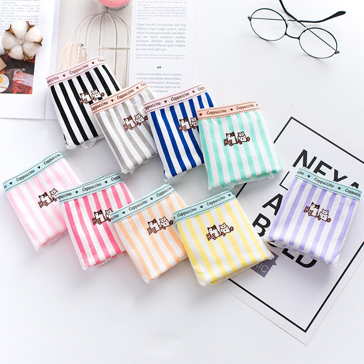 Women's Striped Cotton Underwear (Pack of 5 )