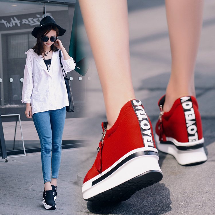 Women's Canvas Platform Shoes – Slip-On