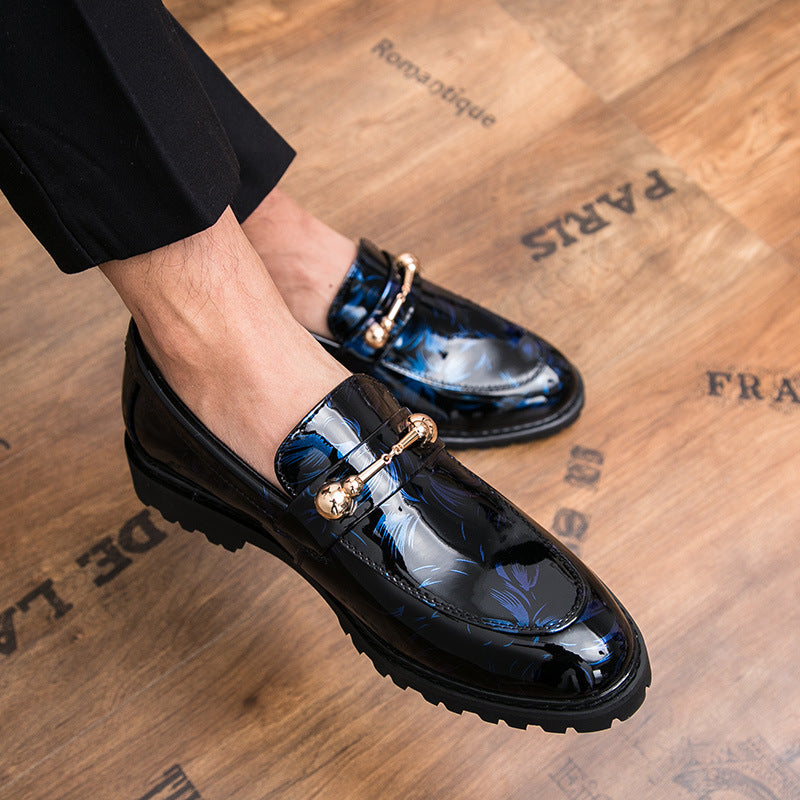 British style Leather slip-on Formal Shoes