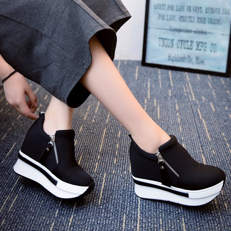 INSTOCK-Women's Canvas Platform Shoes – Slip-On