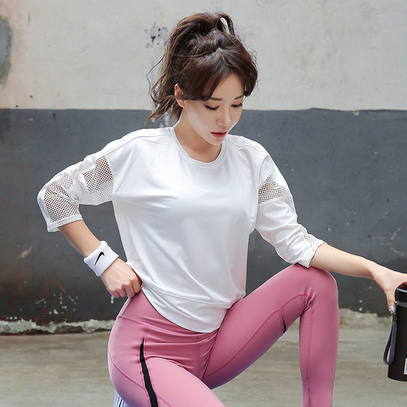 INSTOCK-Mesh Sports Top – Women’s Quick-Dry Yoga Jacket