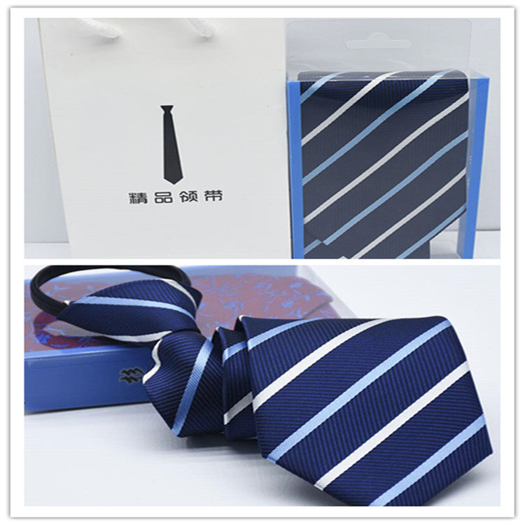 Men’s 8CM Zipper Tie Business Suit Gift Set