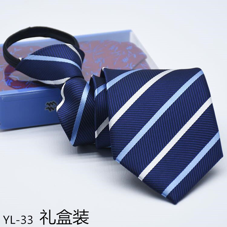 Men’s 8CM Zipper Tie Business Suit Gift Set