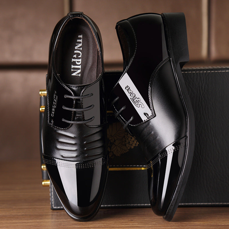 Men’s Height Increasing Leather Shoes Business Casual