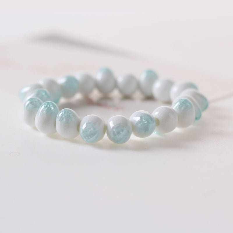 Sweet Ceramic Flower Weave Bracelet – Cute Women’s Jewelry