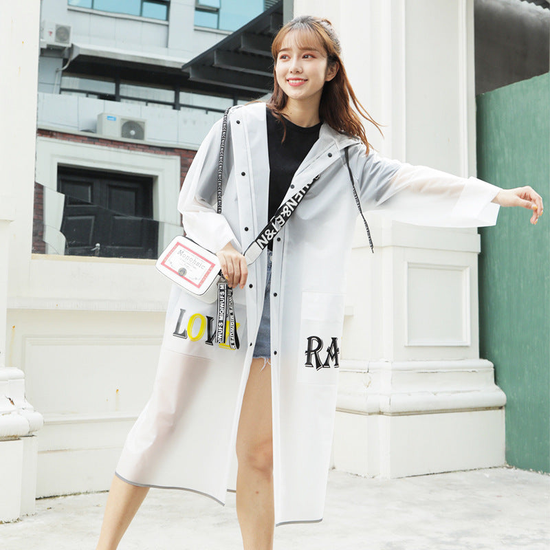 Unisex Transparent Raincoat – Stylish & Portable Poncho