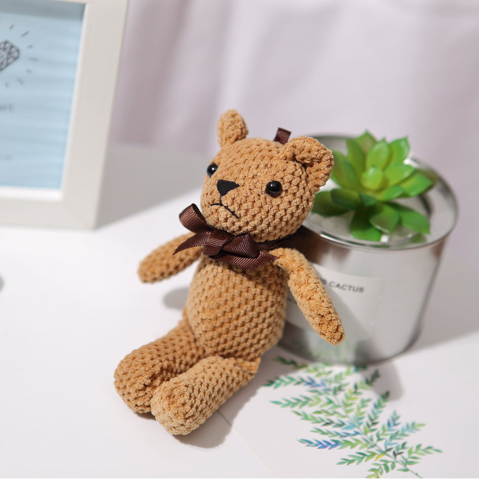 16cm Bear Pineapple Plush Toy Doll Bag Pendant Gift Cute Toy