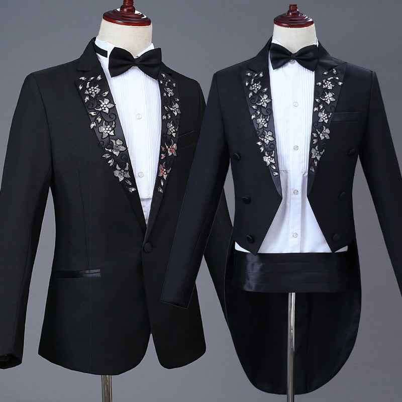 Men’s Performance Tuxedo – Applique Piano & Chorus Suit