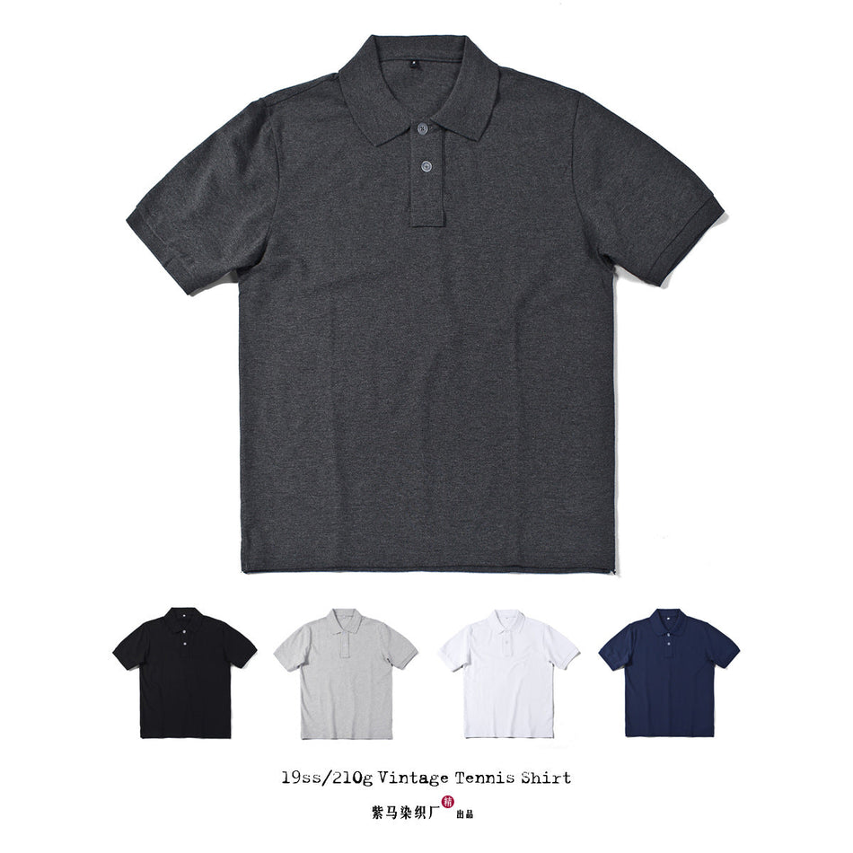 Refined Cotton Basic Polo – Solid Color Summer Style