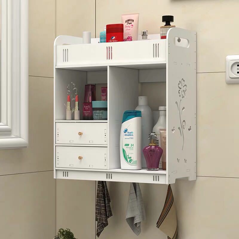 Wall-Mounted Punch-Free Bathroom Storage Rack