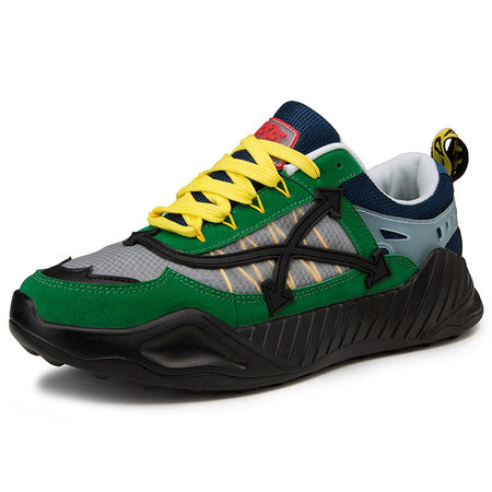 Black men's sneakers - casual athletic shoes with cushioned comfortable sole