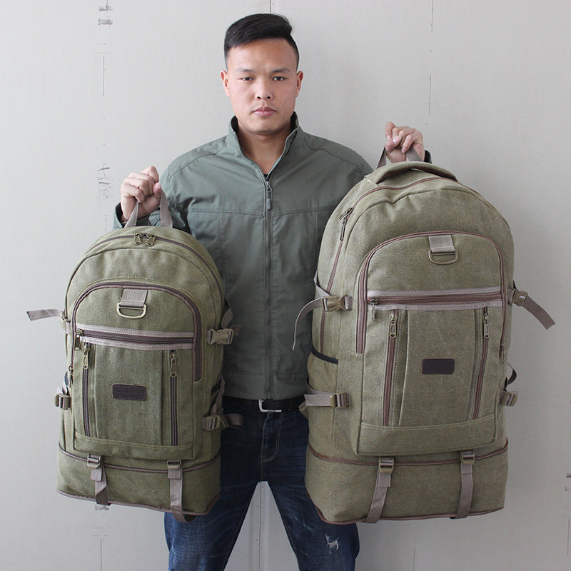 Expandable Super Large Canvas Travel & Luggage Backpack