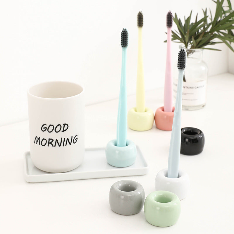 Japanese-Style Ceramic Toothbrush Holder – Nordic Home Storage
