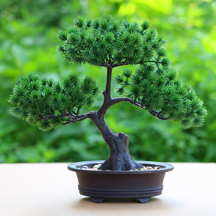 Simulated Pine Tree Fake Plant Indoor Potted Bonsai Decor