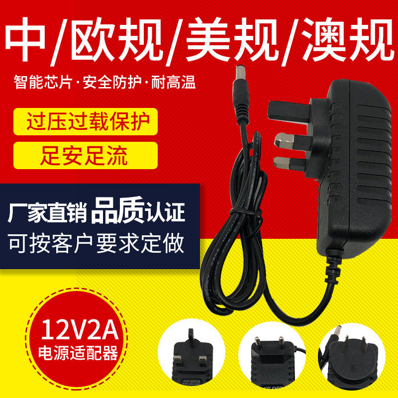 Multi-Standard 12V Power Adapter for Projector