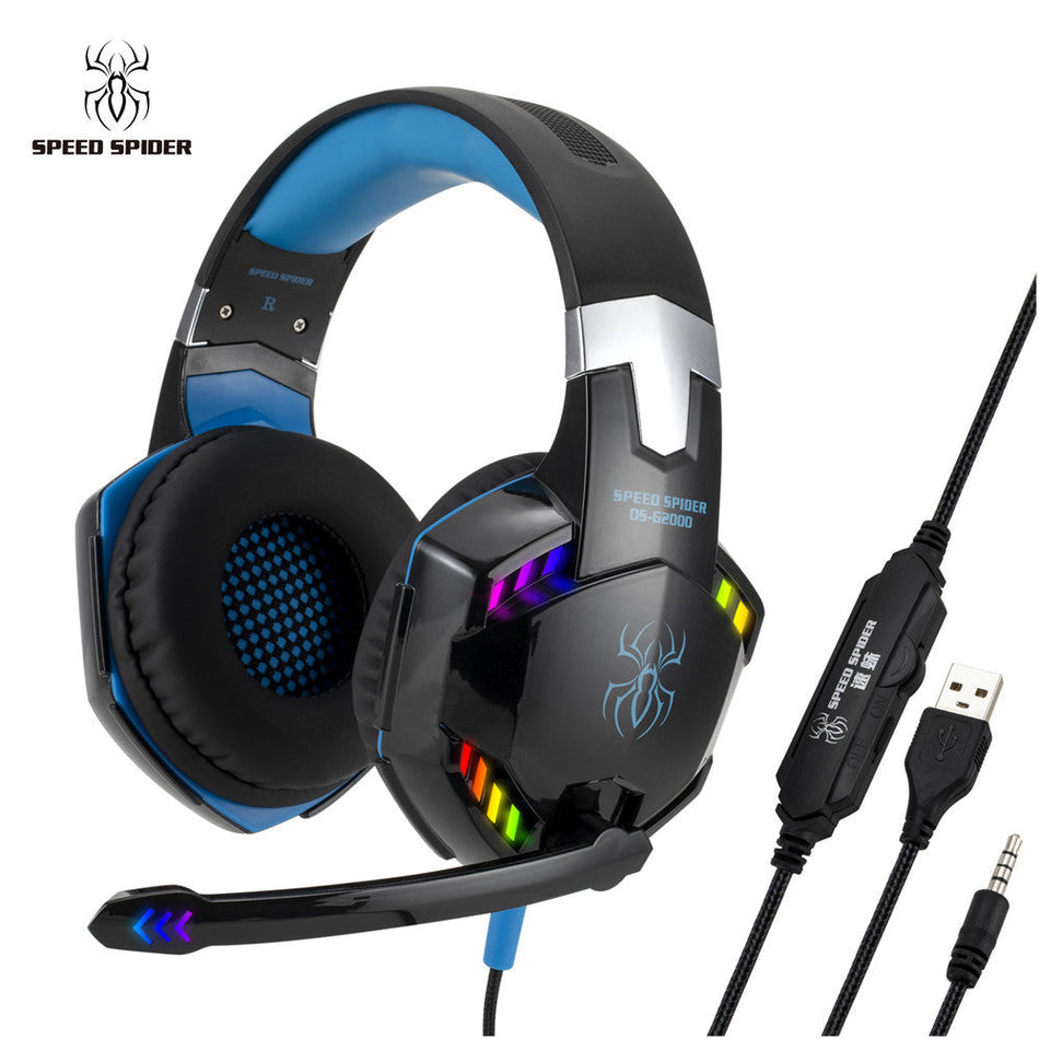 Colorful E-Sports Headset with Mic & LED Lights