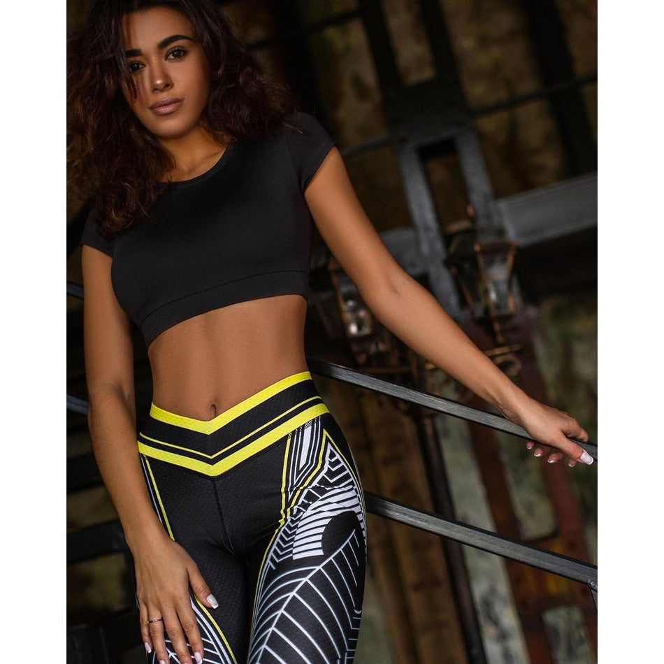 Women's High Waist Printed Yoga Leggings