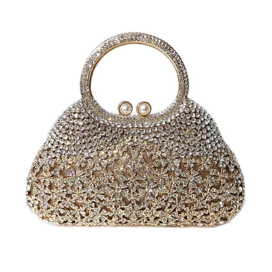 Hollow Rhinestone Metal Clutch – BL086 Banquet Bag