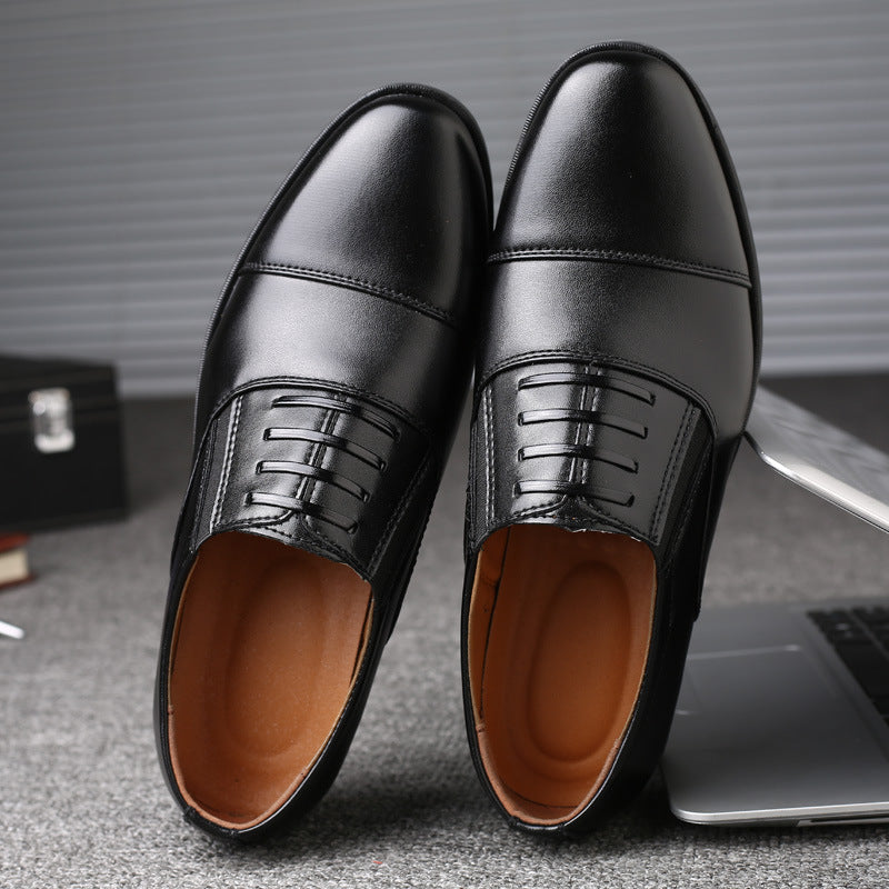 Men’s Three-Joint Leather Shoes Business Formal Casual