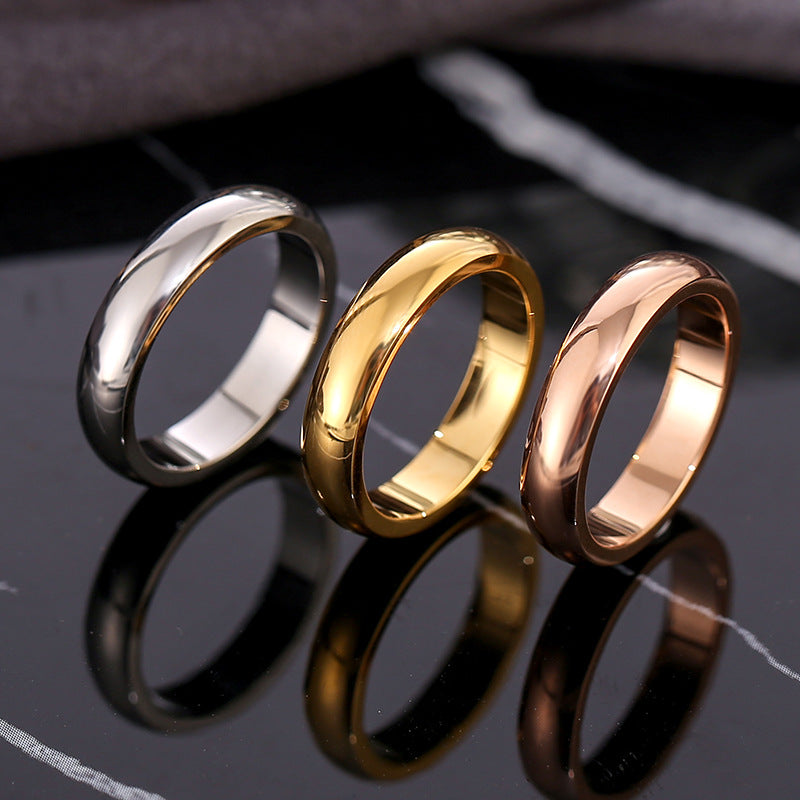 STOCK-Stylish Titanium Steel Wide Ring for Men & Women