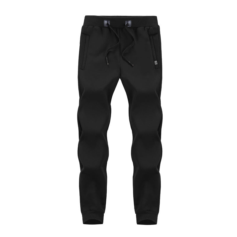 Men’s Slim Fleece-Lined Lambswool Winter Pants