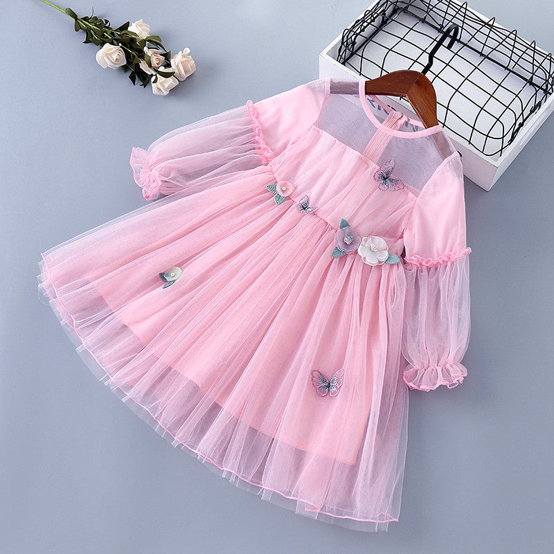 Girls' Fairy Tutu Dress | Spring Mesh Princess Skirt