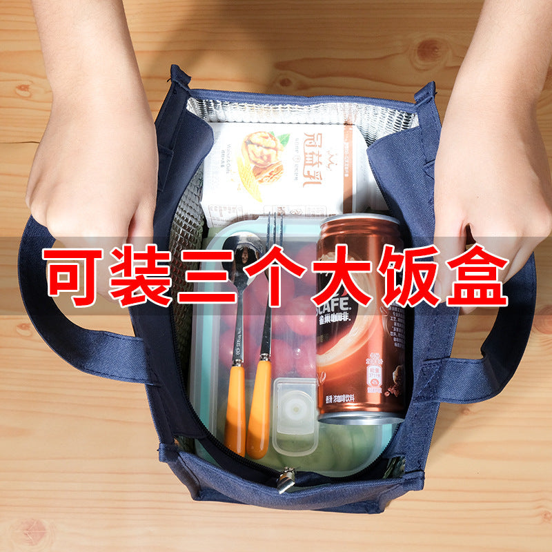 Thick Insulated Canvas Lunch Bag for Men – Office & Travel