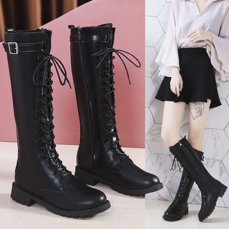 White Over-the-Knee Slimming Knight Boots