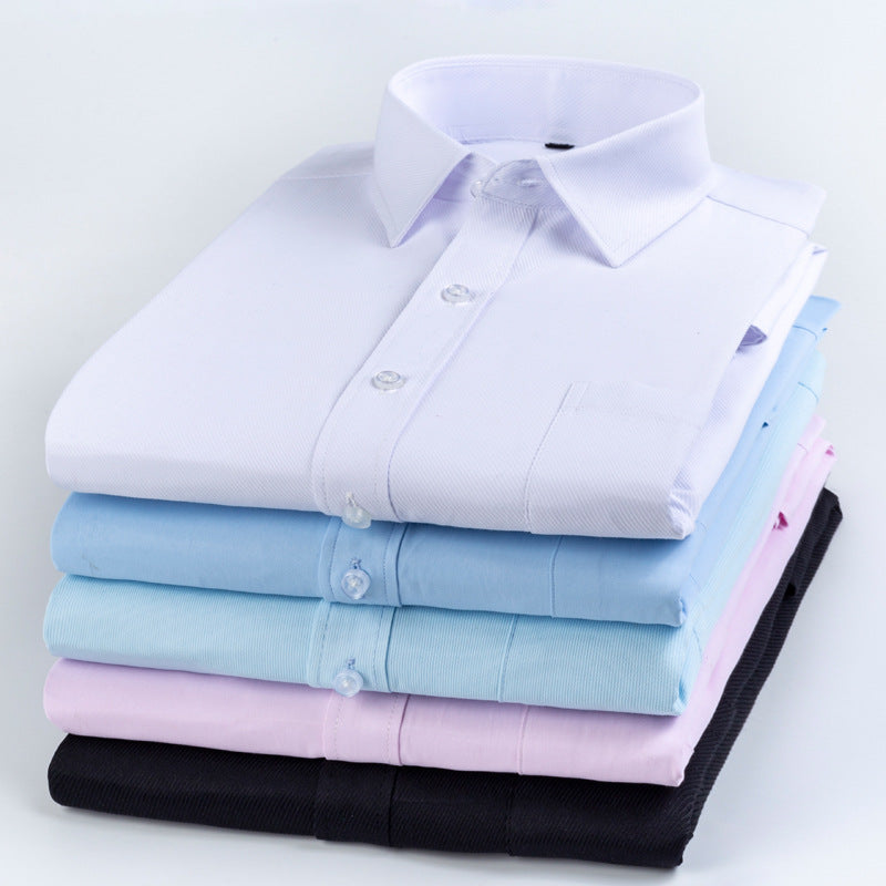 Men’s Slim Business Shirt | White Striped Office Wear