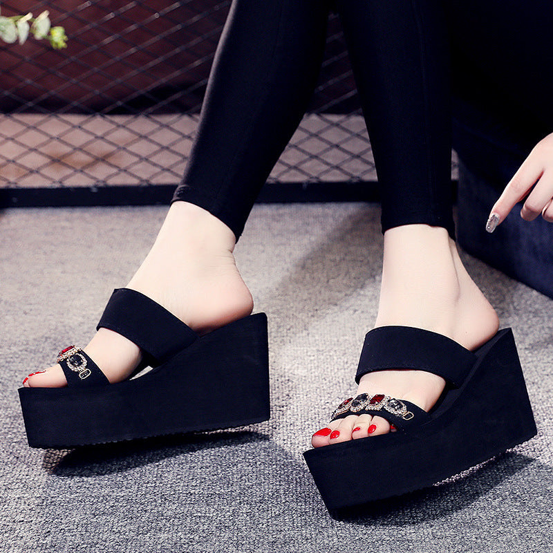 Women’s Summer Thick-Heel Fairy Style Slippers