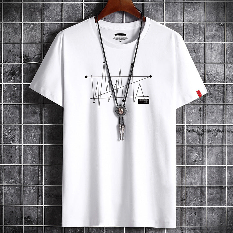 Cotton Round Neck T-Shirt – Large Size Hong Kong Style