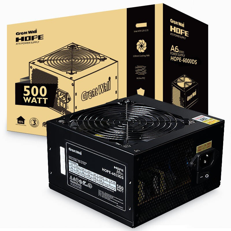 Great Wall Hope 6000DS 500W Silent Desktop PSU