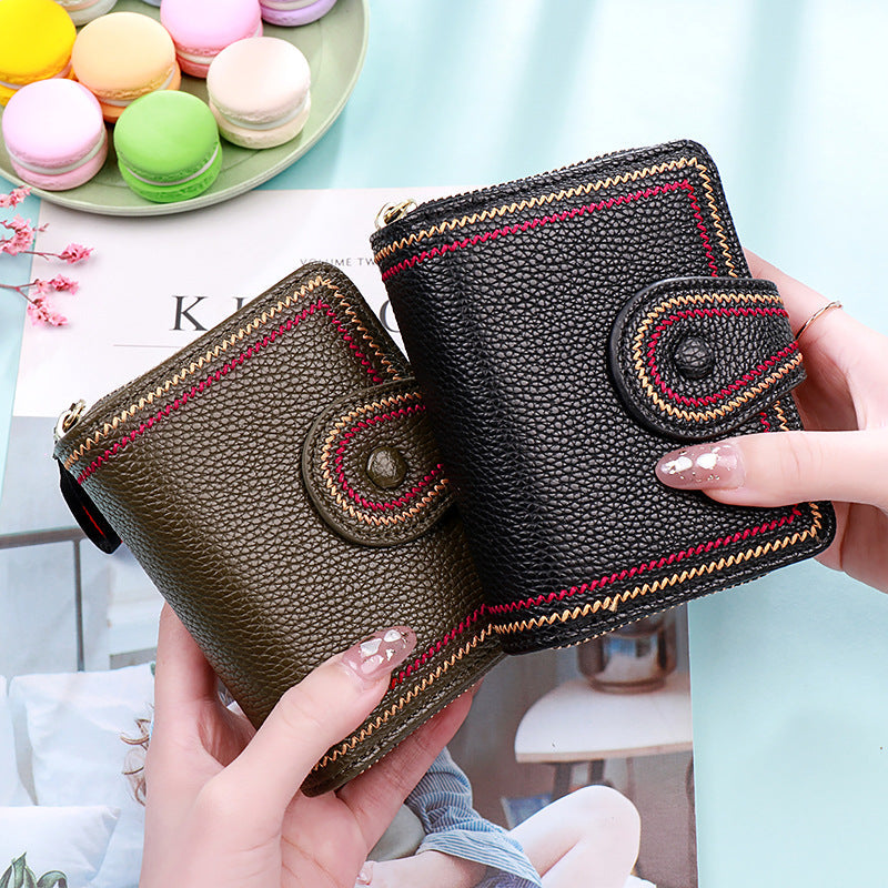 Slim Fresh Coin Purse – Women’s Cute Folding Wallet