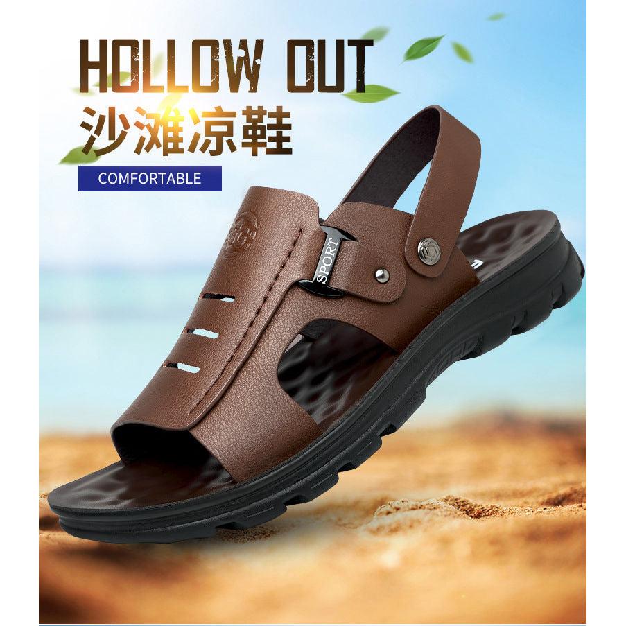STOCK-Summer non-slip leather Sandals
