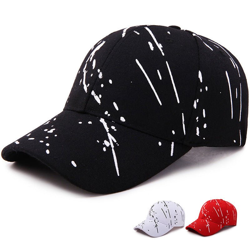 Graffiti Print Cap – Korean Style Trendy Baseball Caps