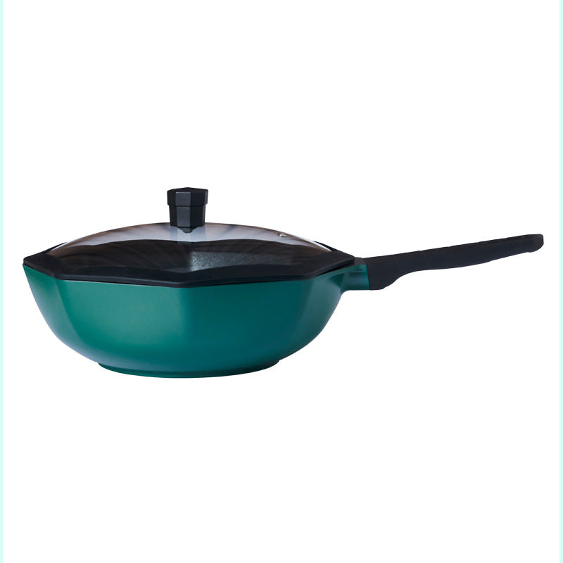 Octagonal Maifan Stone Non-Stick Wok – Universal Pan