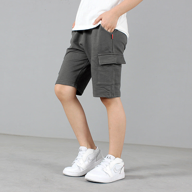 Boys’ Summer Crane Pants – Lightweight Solid Color Shorts – Summer Kids Fashion Nepal | Tudoholic