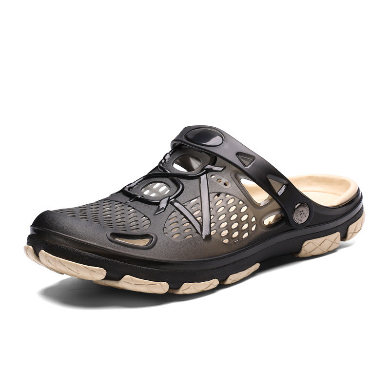 STOCK-802 Men’s Baotou Beach Sandals | Breathable & Non-Slip