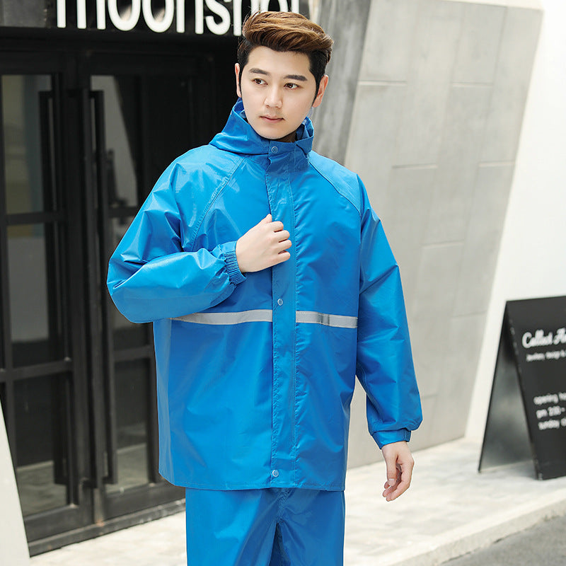 Reflective Waterproof Raincoat Set for Adults