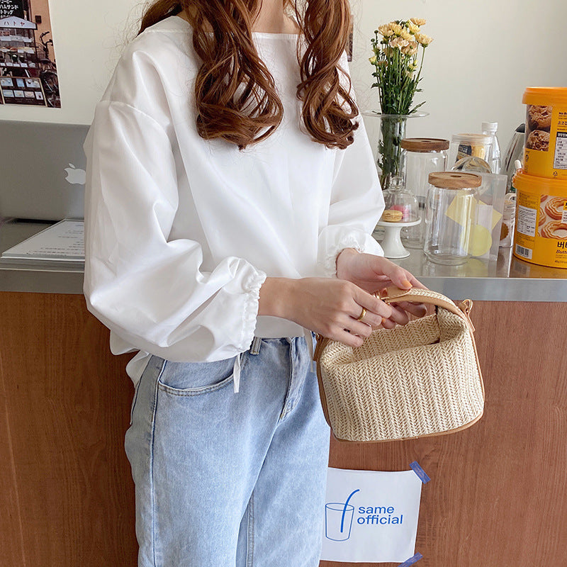Korean Straw Woven Small Bag – Dongdaemun Style