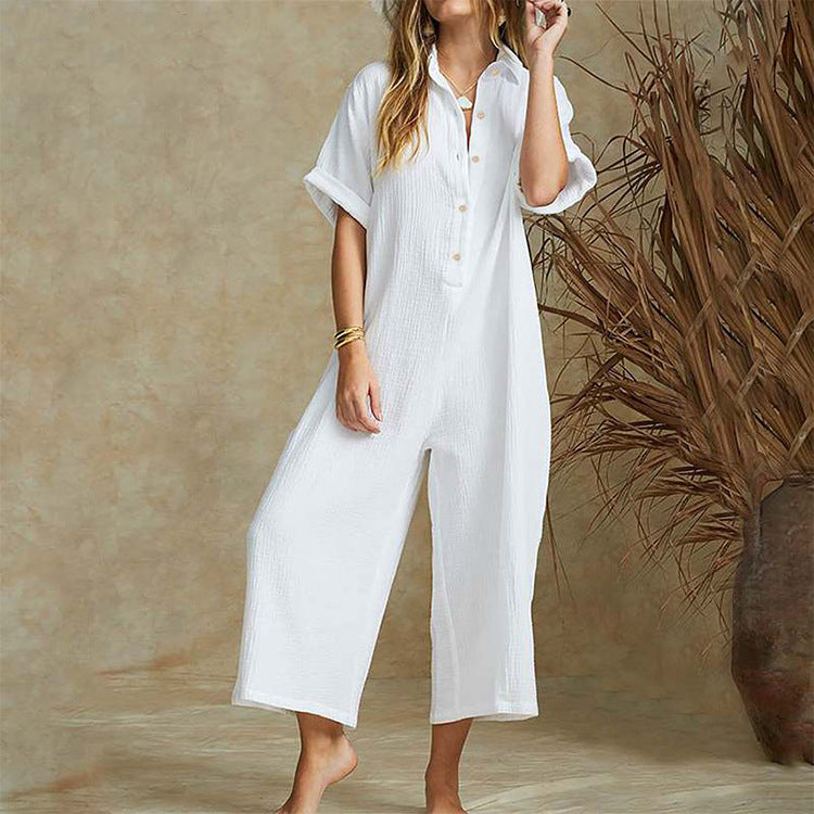 2023 Summer Wide Leg Casual Women’s Jumpsuit