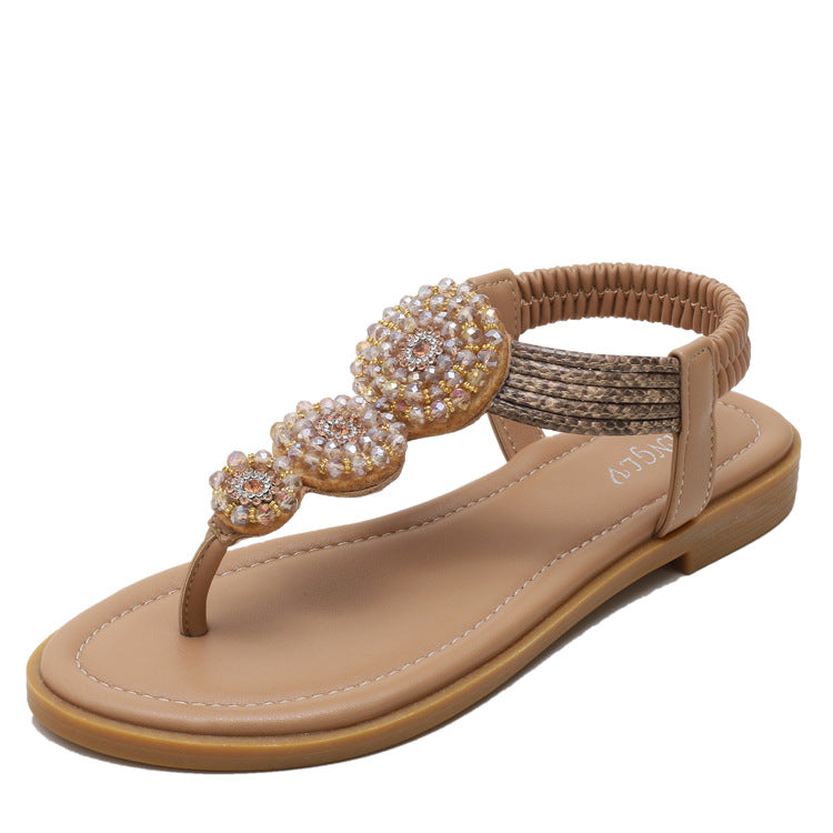 Boho Flat Roman Sandals – Seaside Holiday Style