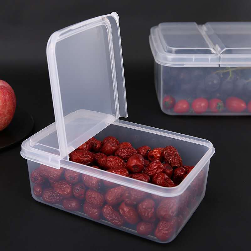 Transparent Flap Plastic Food Storage Box | Leakproof Seal