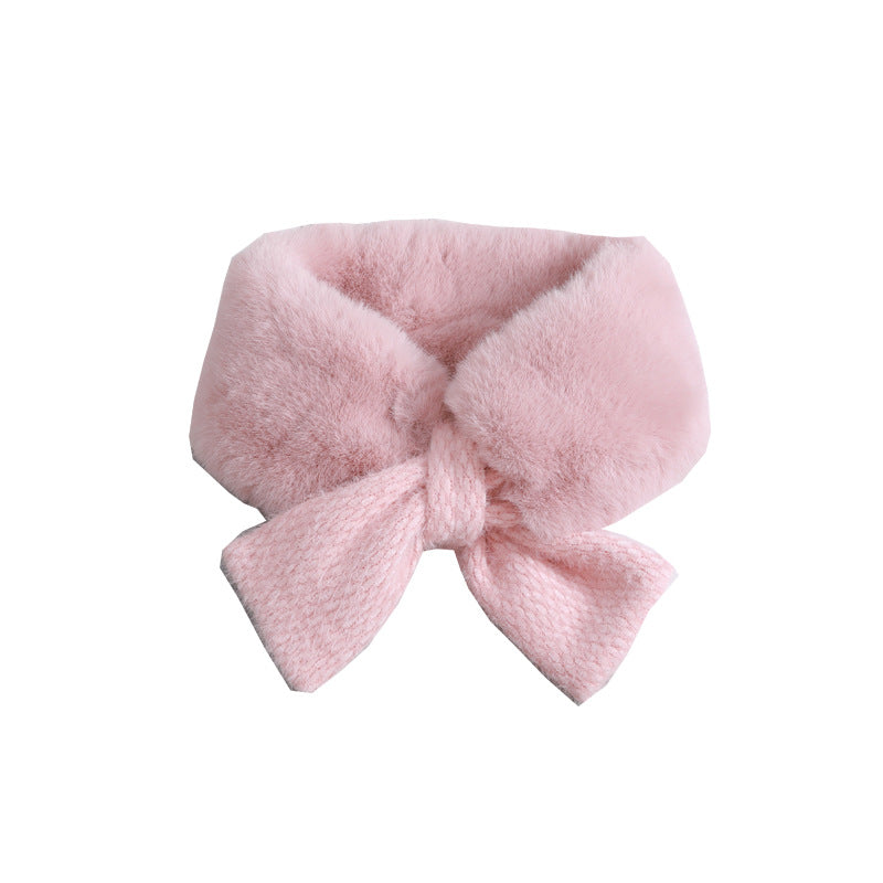 Kids’ Plush Rex Rabbit Scarf – Thick Warm Winter Scarf