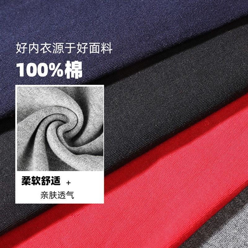 Men’s Slim-Fit Cotton-Wool Thermal Pants Autumn Winter