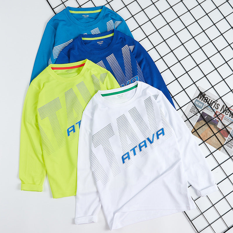 Boys’ Quick-Dry Long-Sleeve Outdoor T-Shirt