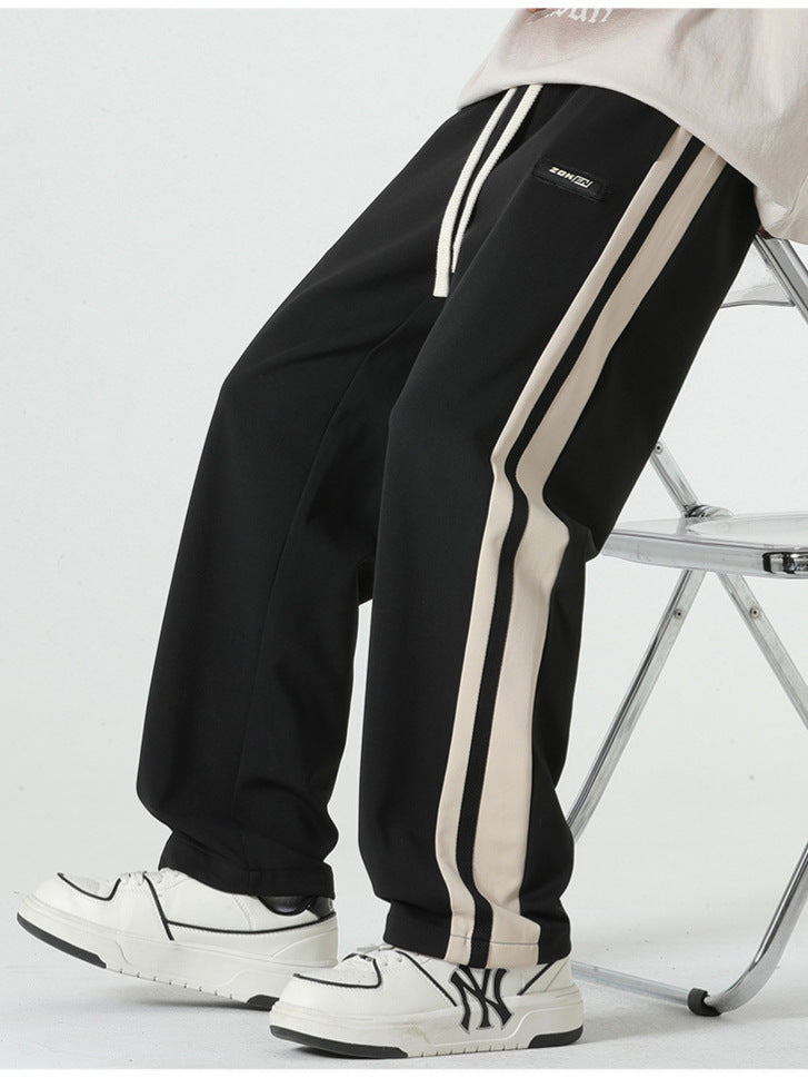 Men’s Casual Spring Pants – Loose Wide Leg Trousers